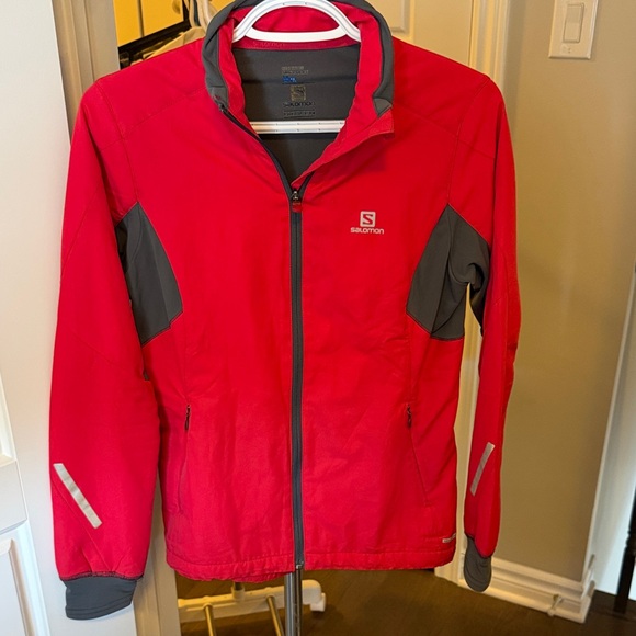 Salomon Jackets & Blazers - Salomon Vibrant Red Jacket with Gray Details